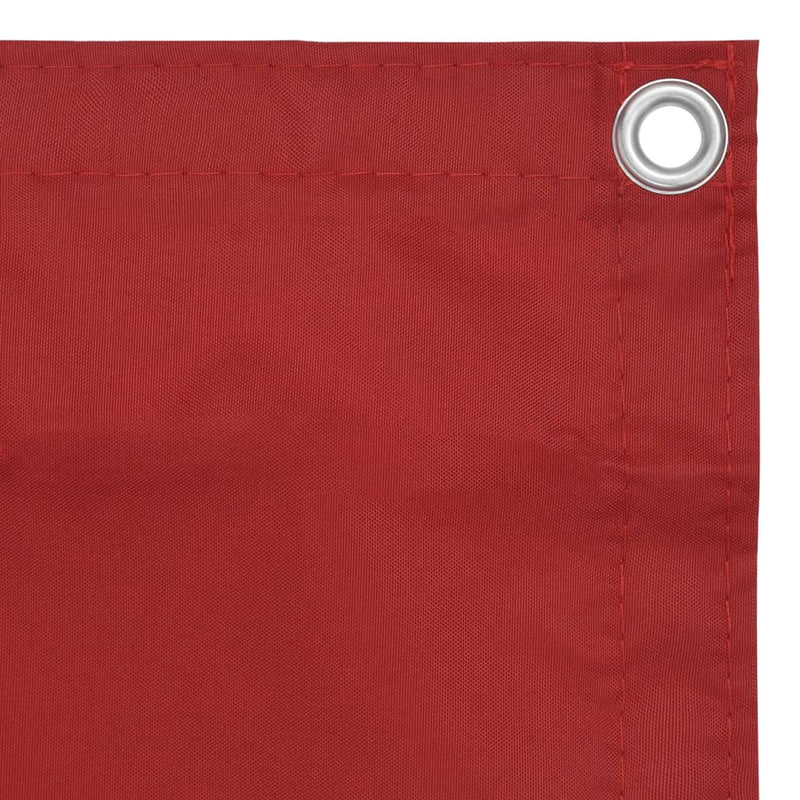 vidaXL Paravento Balcone Rosso 120x400 cm in Tessuto Oxford - Image 2 of 3