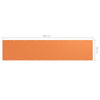 vidaXL Paravientos de balcón en tejido Oxford impermeable 90x300 cm Naranja - Image 5 of 6