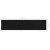 vidaXL Balcony Screen, Waterproof Oxford Fabric, 90x400 cm, Black - Image 11 of 12