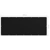 vidaXL Balcony Screen Oxford Fabric 120x500 cm Black - Image 11 of 12