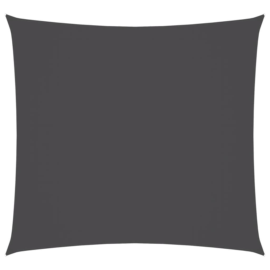 vidaXL Square Sun Shade Sail, 3x3 m, PU Coated Oxford Fabric, Anthracite - Image 7 of 36