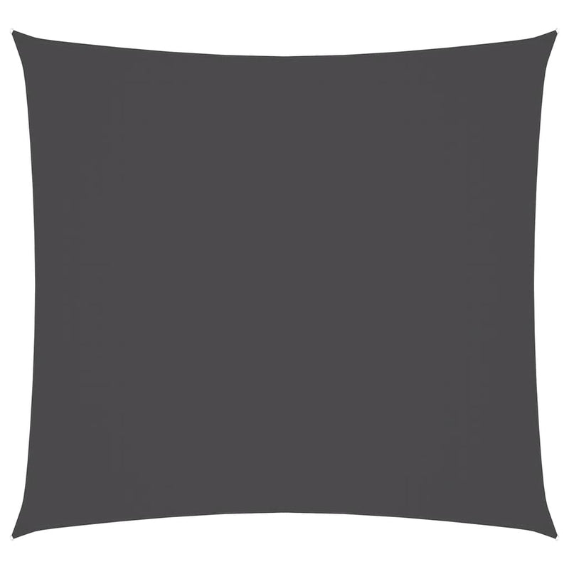 vidaXL Square Sun Shade Sail, 3x3 m, PU Coated Oxford Fabric, Anthracite - Image 7 of 36