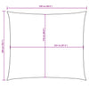 vidaXL Rectangular Oxford Fabric Sail Shade 2 x 2.5 m Anthracite - Image 134 of 135