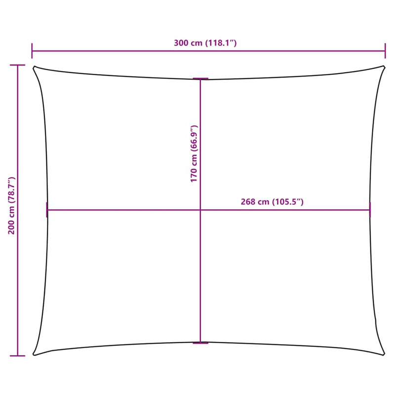 Parasole a Vela in Tessuto Oxford 2×3 m Antracite - Image 24 of 36