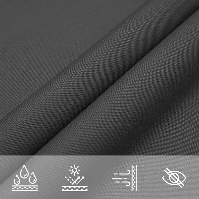 vidaXL Rectangular Oxford Fabric Sail Shade 2 x 2.5 m Anthracite - Image 99 of 135