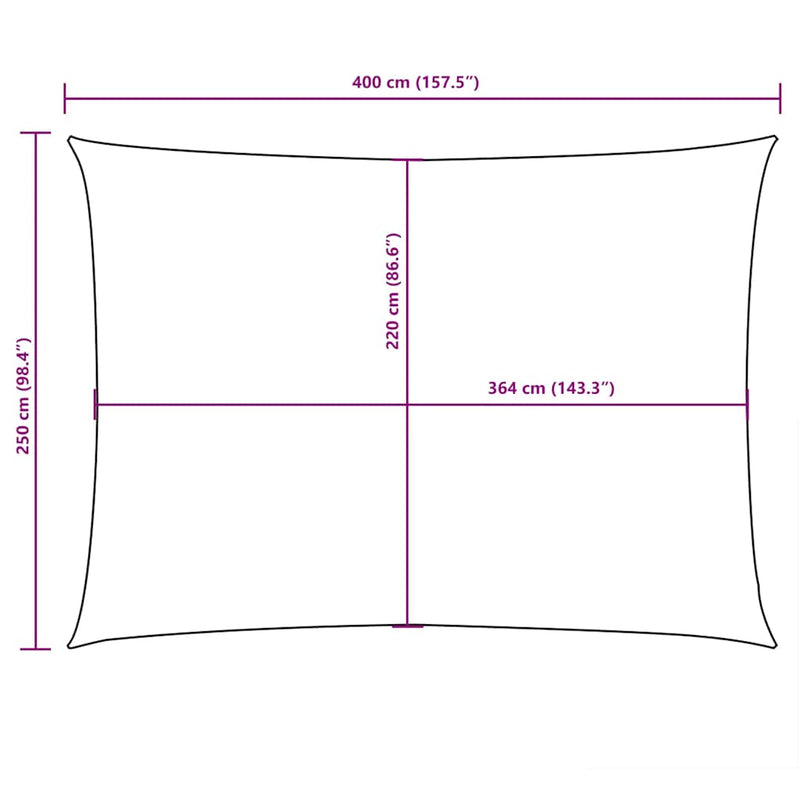 vidaXL Rectangular Oxford Fabric Sail Shade 2 x 2.5 m Anthracite - Image 130 of 135