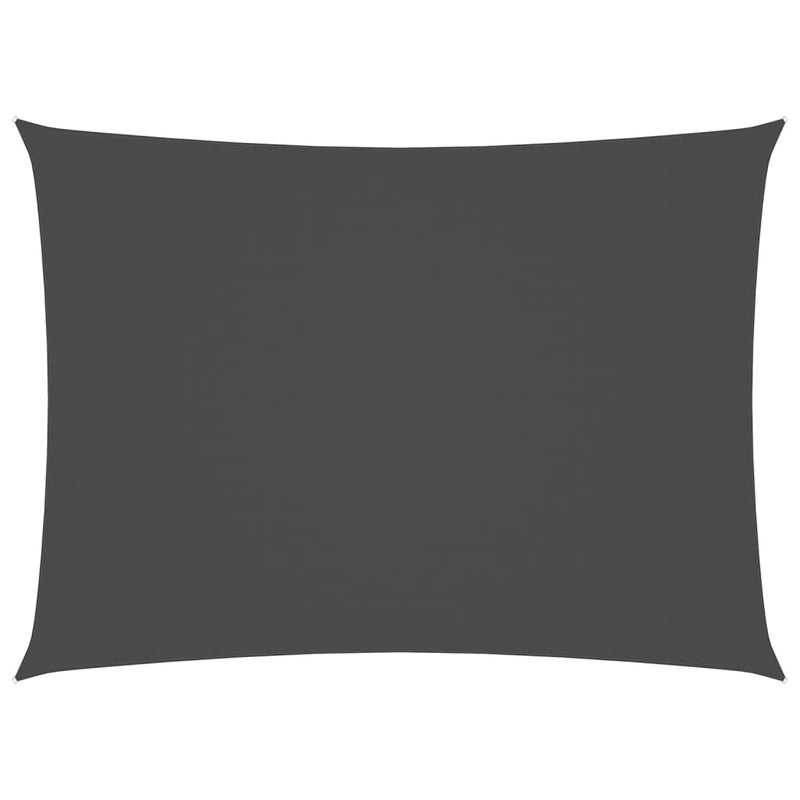 vidaXL Rectangular Shade Sail, PU Coated Oxford Fabric, 3x4 m Anthracite - Image 17 of 90