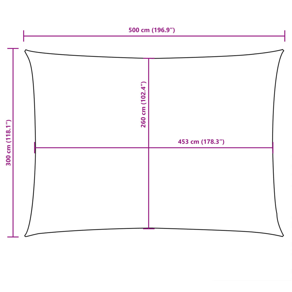 Parasole a Vela Oxford Rettangolare 6×7 m Antracite - Image 58 of 150