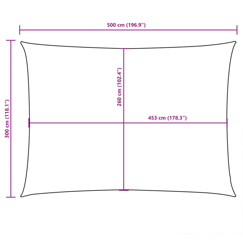 Parasole a Vela Oxford Rettangolare 6×7 m Antracite - Image 58 of 150