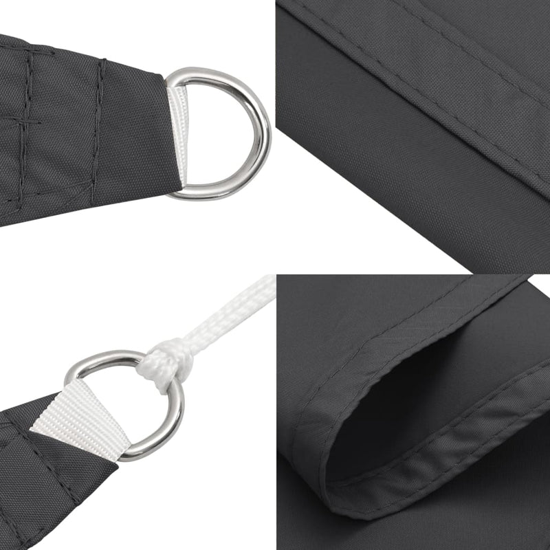Parasole a Vela Oxford Rettangolare 6×7 m Antracite - Image 37 of 150