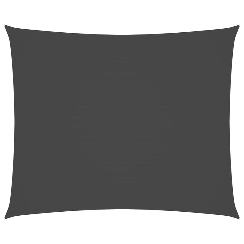 vidaXL Rectangular Shade Sail, PU Coated Oxford Fabric, 3x4 m Anthracite - Image 20 of 90