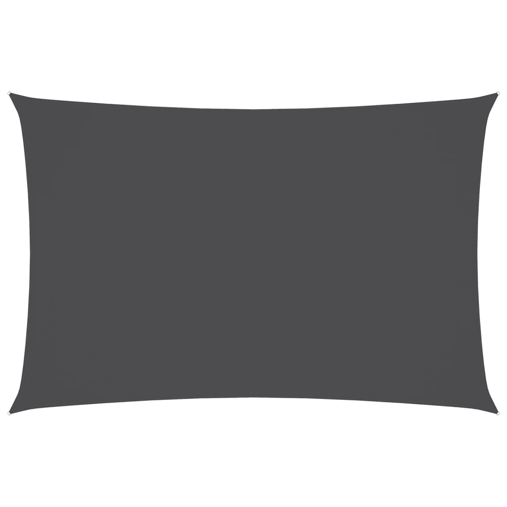 vidaXL Rectangular Shade Sail, PU Coated Oxford Fabric, 3x4 m Anthracite - Image 13 of 90