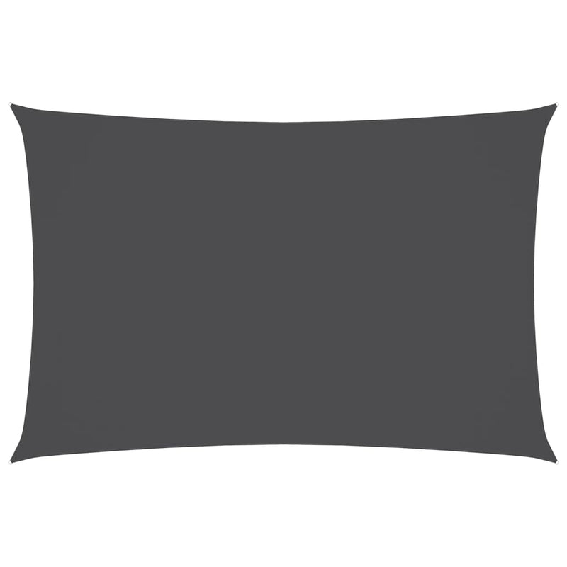 vidaXL Rectangular Shade Sail, PU Coated Oxford Fabric, 3x4 m Anthracite - Image 13 of 90