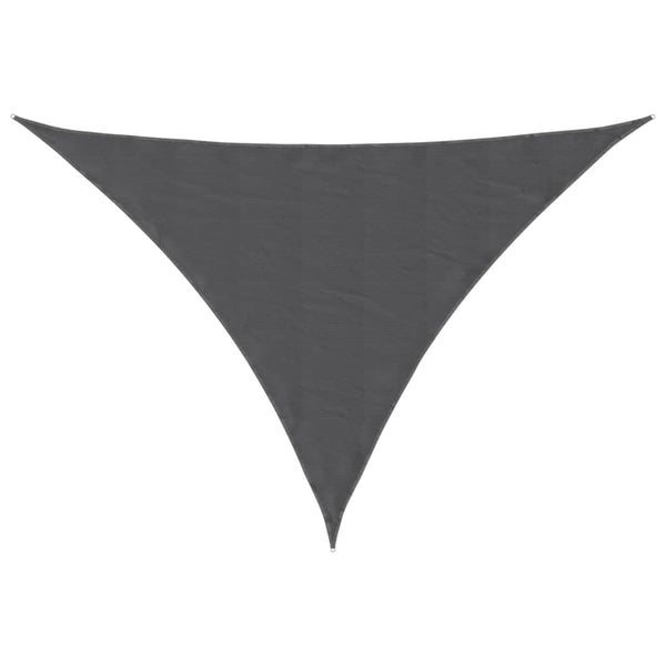 Parasole a Vela Triangolare Tessuto Oxford con Rivestimento PU 2,5x2,5x3,5 m Antracite - immagine 2 | SolPatio