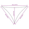 vidaXL Parasole a Vela Triangolare Tessuto Oxford con Rivestimento PU 2,5x2,5x3,5 m Antracite - Image 9 of 9