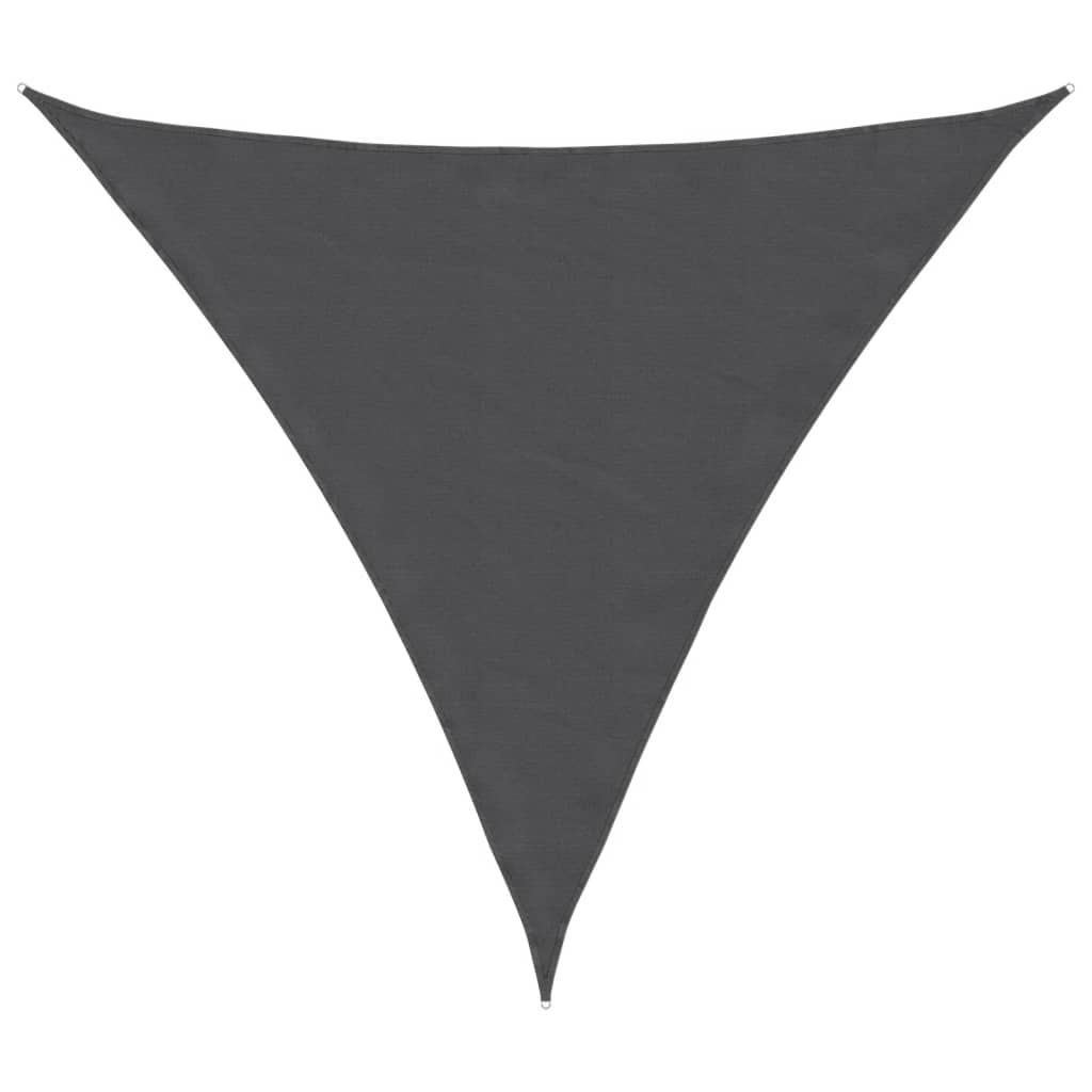 vidaXL 3x3x3 m Anthracite Oxford Fabric Triangular Shade Sail - Image 5 of 27