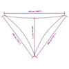 Parasole a Vela Tessuto Oxford Triangolare 3×3×4,24m Antracite - Image 22 of 27