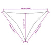 vidaXL 3x3x3 m Anthracite Oxford Fabric Triangular Shade Sail - Image 25 of 27
