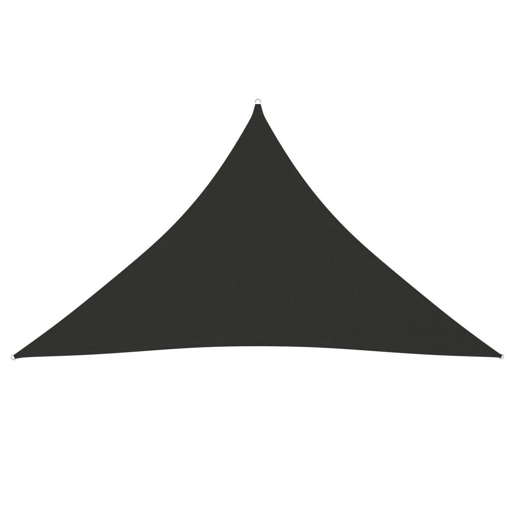 vidaXL Toldo de Vela Triangular Tejido Oxford con Revestimiento de PU 5x6x6 m Antracita - Image 8 of 36