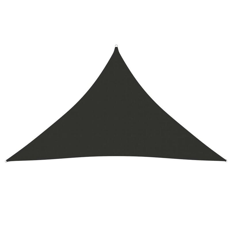 vidaXL Toldo de Vela Triangular Tejido Oxford con Revestimiento de PU 5x6x6 m Antracita - Image 8 of 36