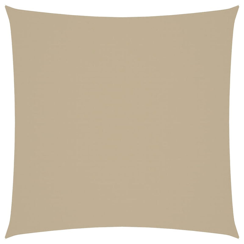 vidaXL Oxford Fabric Square Sun Shade Sail 3x3 m Beige - Image 5 of 27