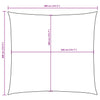 vidaXL Toldo vela cuadrado de tela Oxford 4 x 4 m Beige - Image 9 of 9