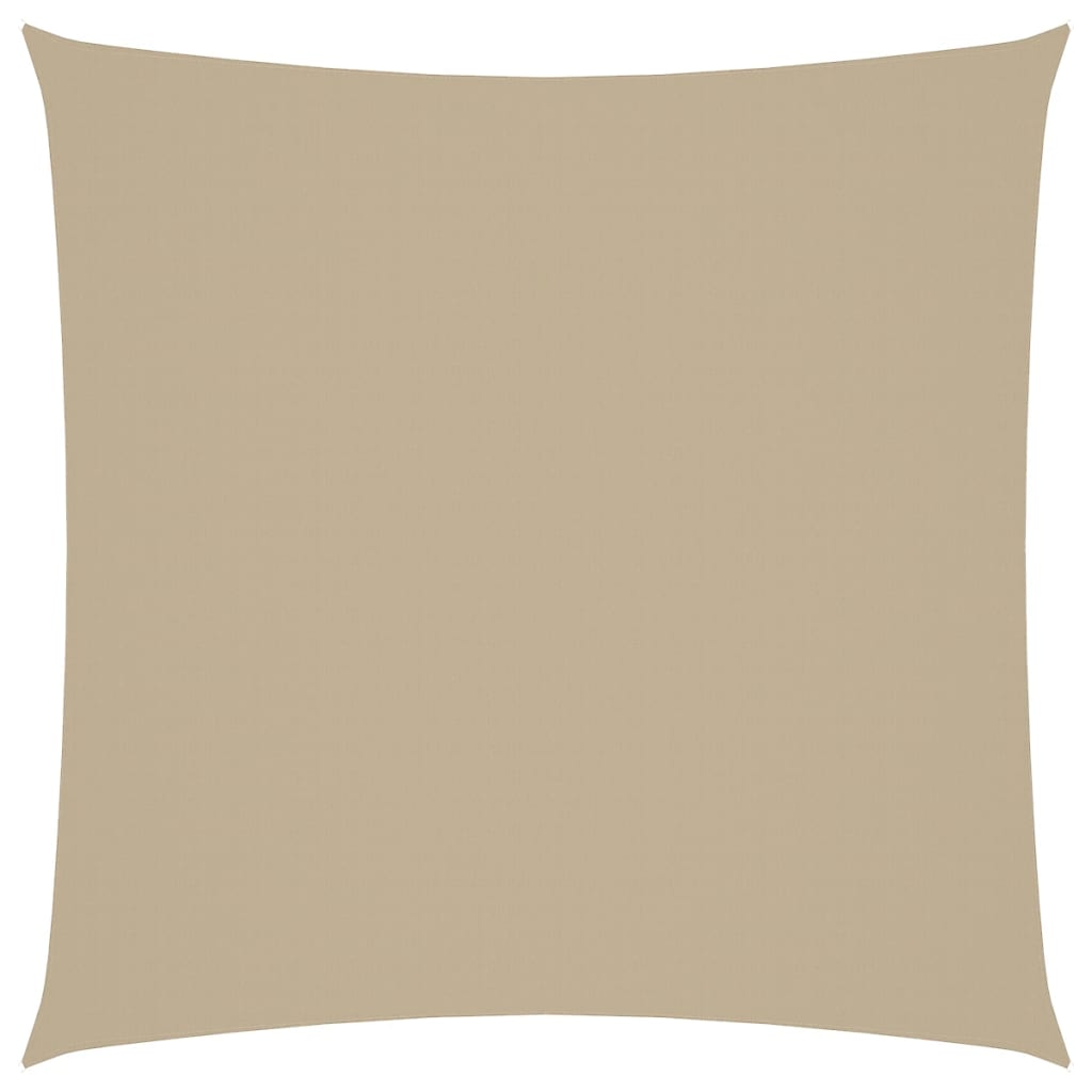 vidaXL Square Sun Shade Sail, Oxford Fabric, 2.5x2.5 m, Beige - Image 5 of 27