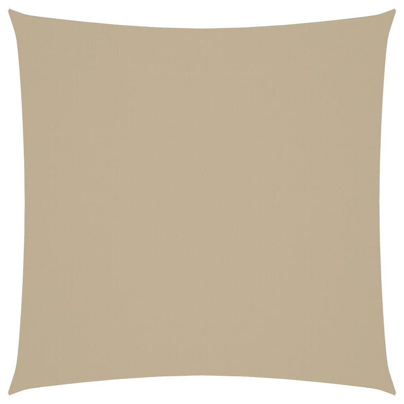 vidaXL Square Sun Shade Sail, Oxford Fabric, 2.5x2.5 m, Beige - Image 5 of 27
