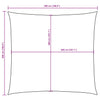 vidaXL Toldo Vela Cuadrado de Tela Oxford 5x5 m Beige - Image 9 of 9