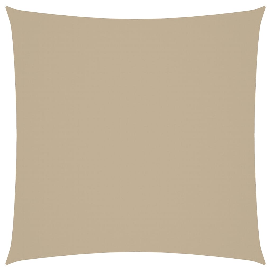 vidaXL Oxford Fabric Square Sun Shade Sail 3x3 m Beige - Image 6 of 27