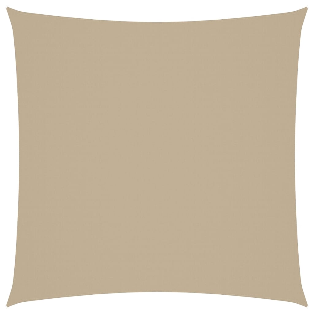 vidaXL Oxford Fabric Square Sun Shade Sail 3x3 m Beige - Image 4 of 27