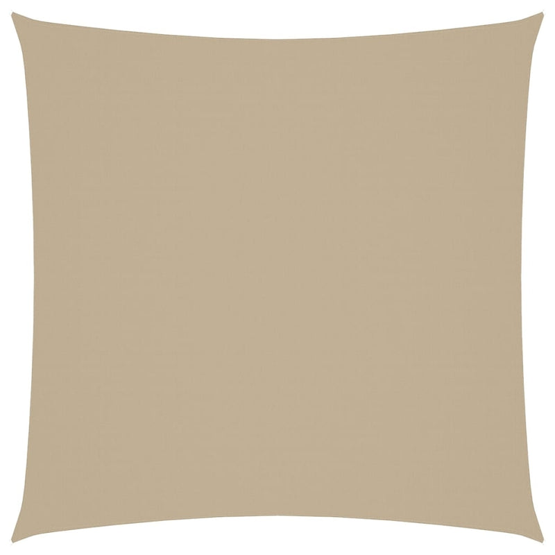 vidaXL Oxford Fabric Square Sun Shade Sail 3x3 m Beige - Image 4 of 27