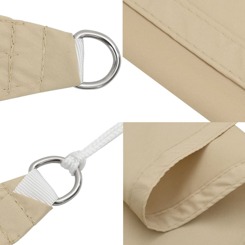 vidaXL Rectangular Oxford Sail Shade 2x2.5 m Beige - Image 84 of 127