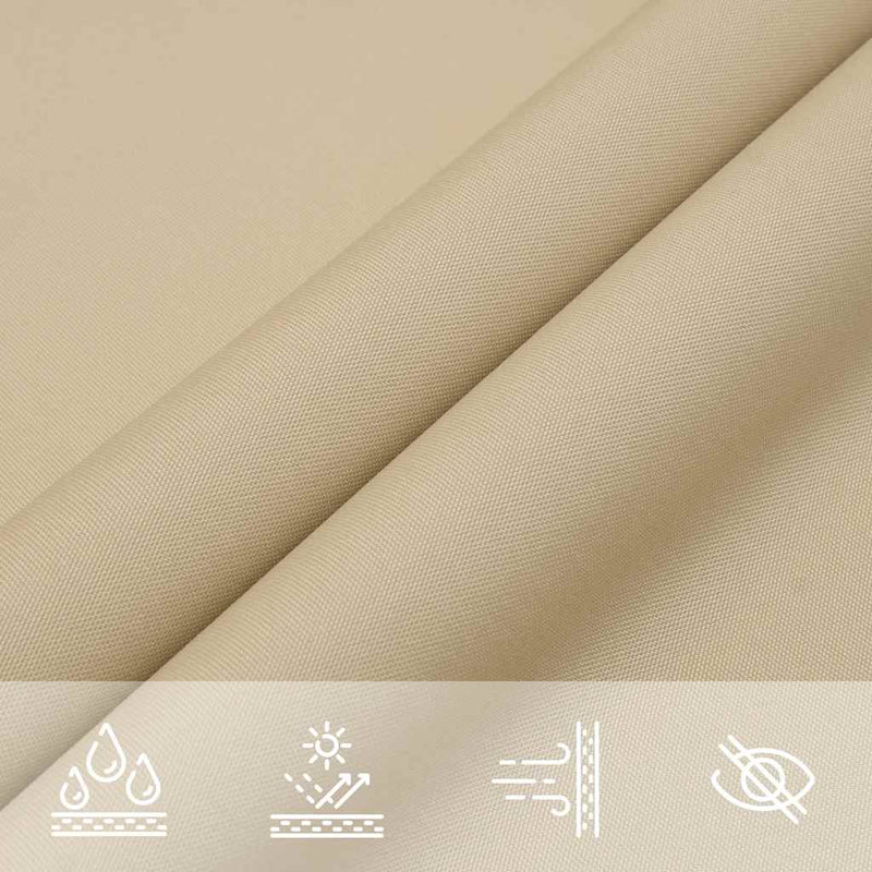 vidaXL Rectangular Oxford Sail Shade 2x2.5 m Beige - Image 94 of 127