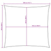 vidaXL Toldo Vela Rectangular Tejido Oxford PU 2,5x3 m Beige - Image 80 of 82