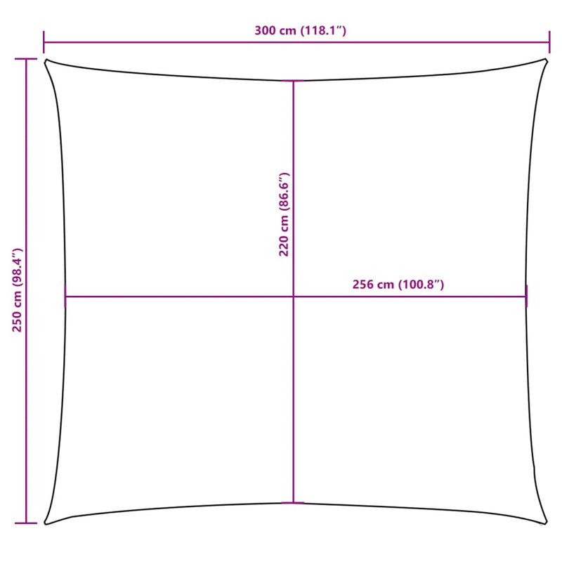 vidaXL Rectangular Oxford Sail Shade 2x2.5 m Beige - Image 119 of 127