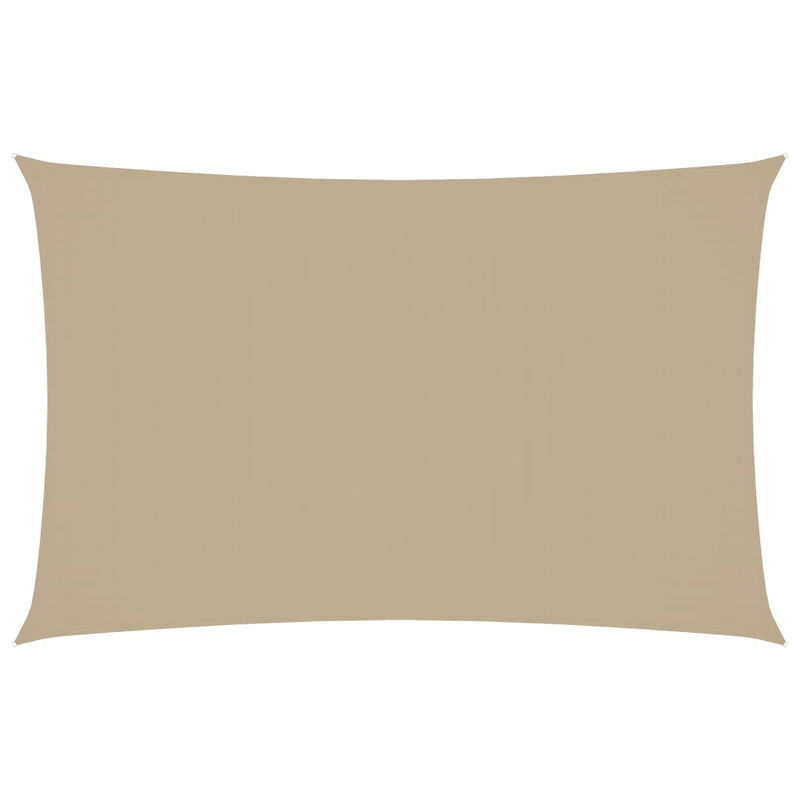 vidaXL Rectangular Sun Sail PU-Coated Oxford Fabric 3.5 x 5 m Beige - Image 12 of 55