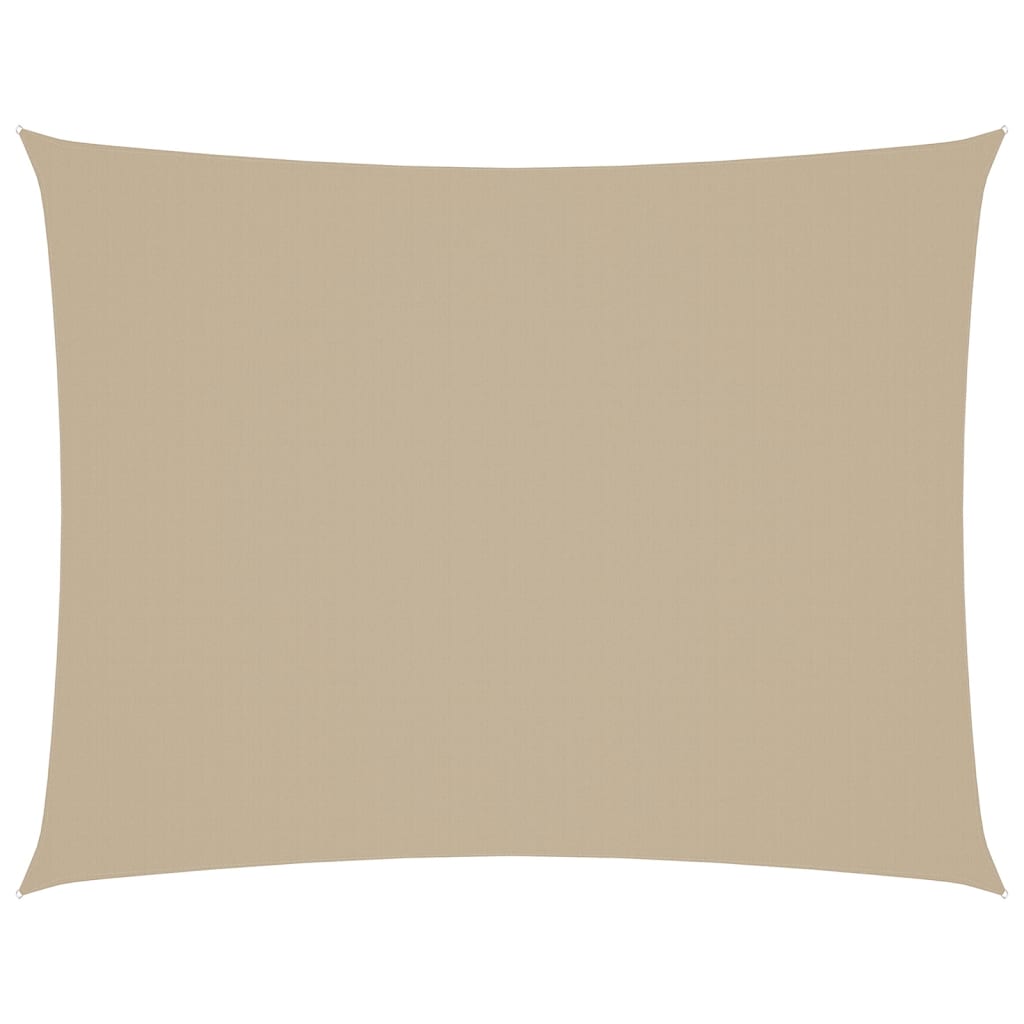vidaXL Oxford Rectangular Sail Shade, PU Coated Fabric, 3x4 m, Beige - Image 13 of 90