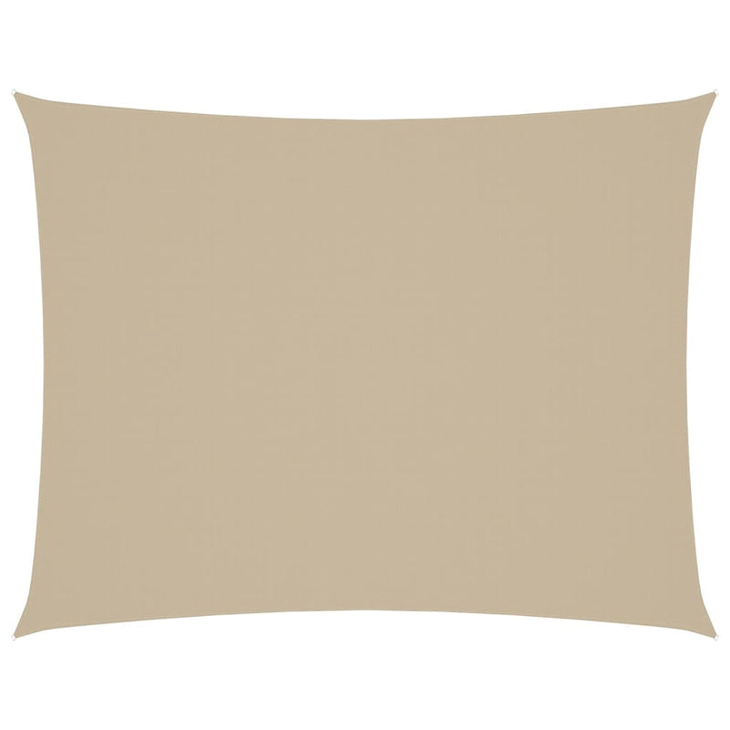 Vela Ombreggiante Rettangolare 3x5 m in Tessuto Oxford Beige - Image 9 of 63
