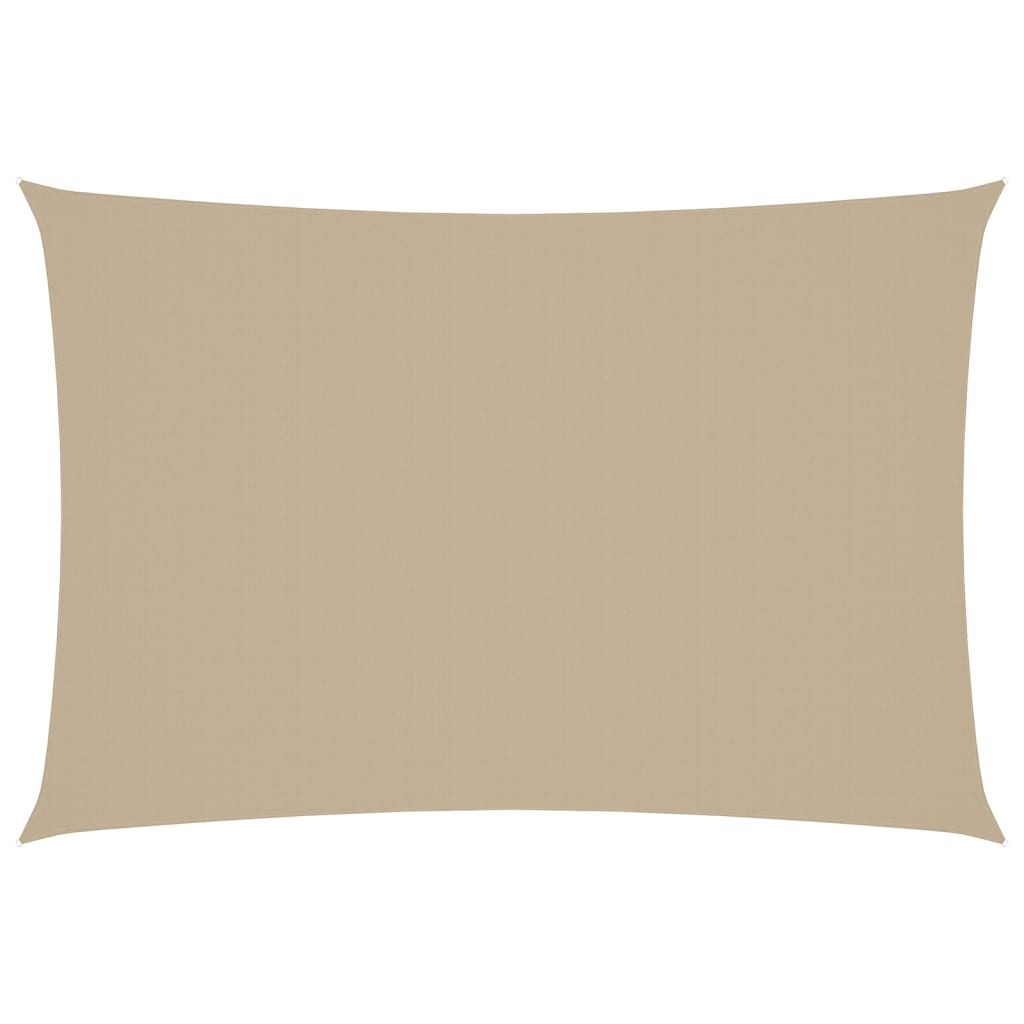 Vela Ombreggiante Rettangolare 3x5 m in Tessuto Oxford Beige - Image 11 of 63