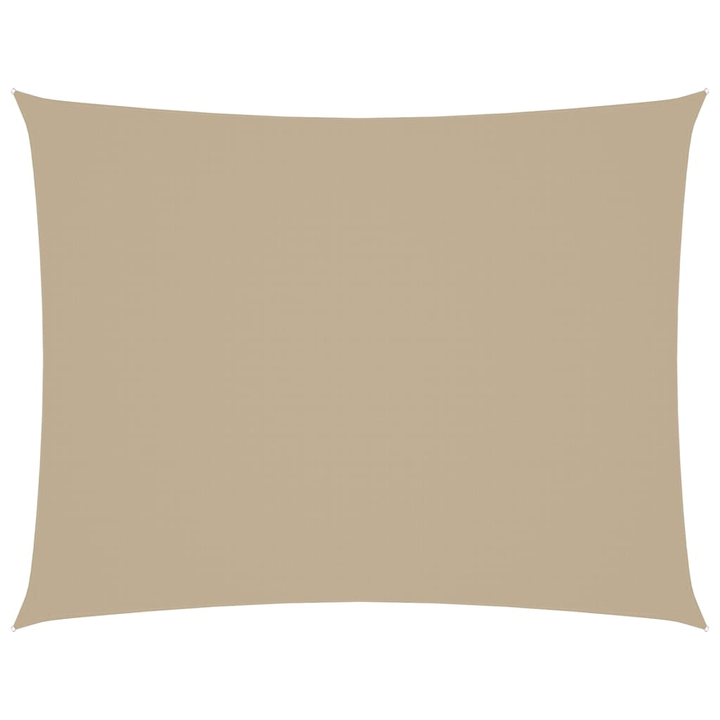Vela Ombreggiante Rettangolare 3x5 m in Tessuto Oxford Beige - Image 8 of 63
