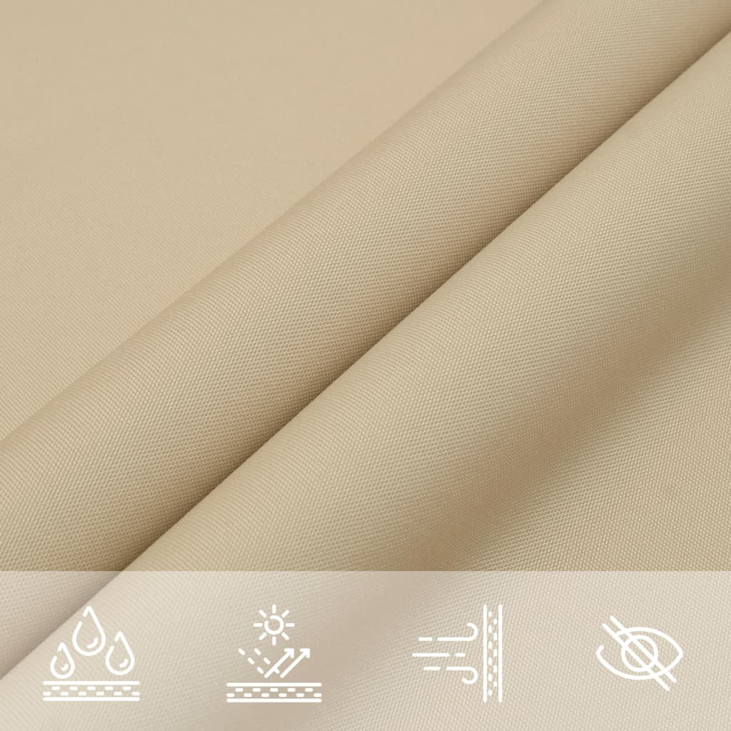 vidaXL Toldo Vela Rectangular Tejido Oxford PU 2,5x3 m Beige - Image 58 of 82