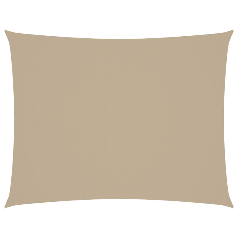 Vela Ombreggiante Rettangolare 3x5 m in Tessuto Oxford Beige - Image 13 of 63