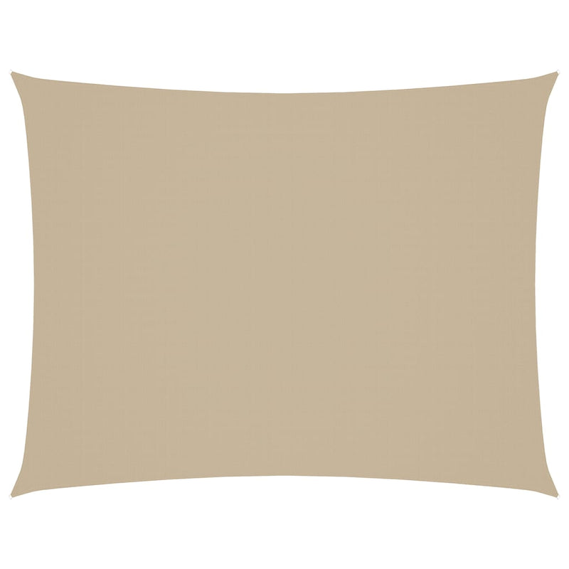 Vela Ombreggiante Rettangolare 3x5 m in Tessuto Oxford Beige - Image 12 of 63