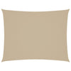 vidaXL Oxford Rectangular Sail Shade, PU Coated Fabric, 3x4 m, Beige - Image 19 of 90