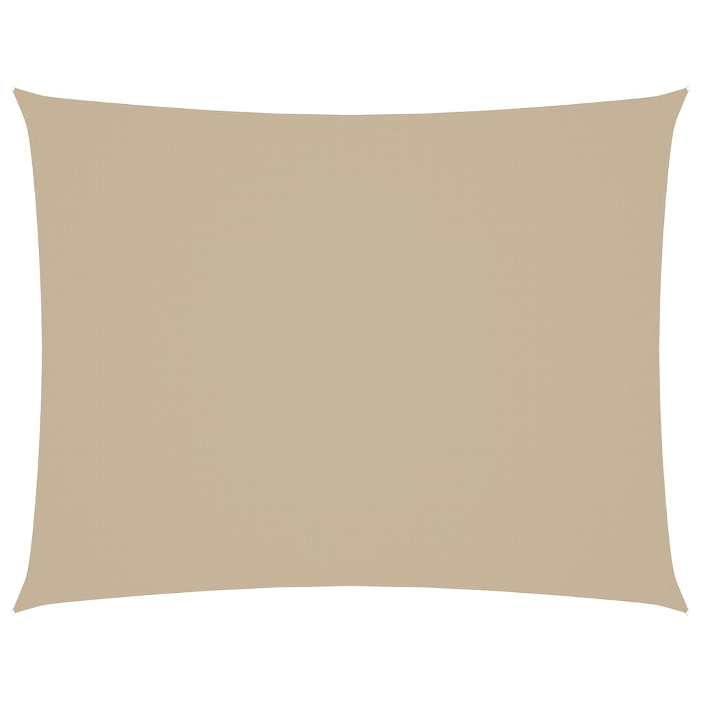 vidaXL Oxford Rectangular Sail Shade, PU Coated Fabric, 3x4 m, Beige - Image 19 of 90