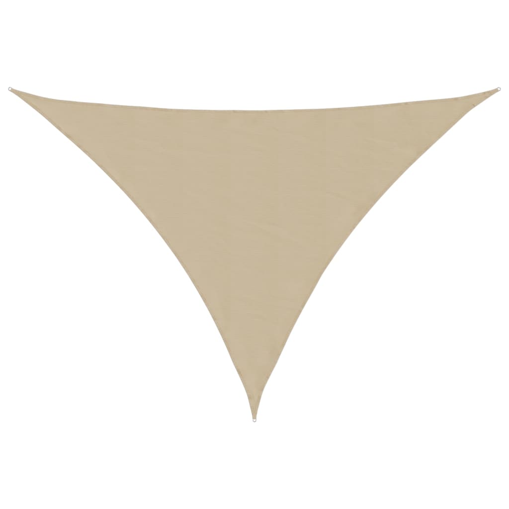 Toldo vela triangular vidaXL de tejido Oxford 4x4x4 m Beige - Image 14 of 61