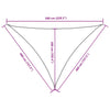 Toldo vela triangular vidaXL de tejido Oxford 4x4x4 m Beige - Image 57 of 61
