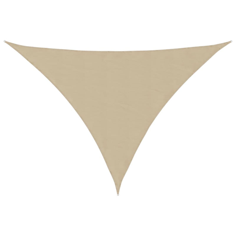 Toldo vela triangular vidaXL de tejido Oxford 4x4x4 m Beige - Image 13 of 61