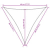 Toldo vela triangular vidaXL de tejido Oxford 4x4x4 m Beige - Image 59 of 61